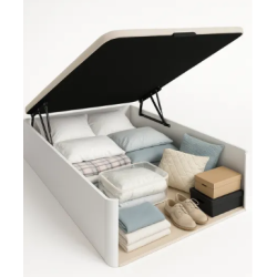 Canapé abatible Guadiana 135x190 Blanco